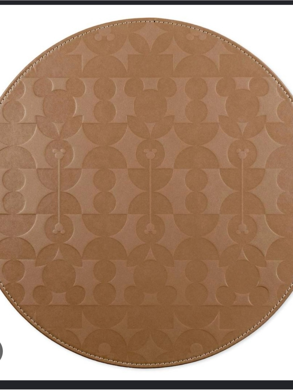Disney Tan Embossed Round Wall Accent